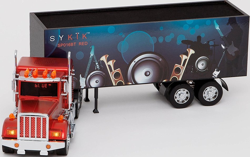 Sykik SP016BT RED 22" Long, Powerful Bluetooth Speaker with SD, USB, Headphone Jack, AUX in, Built-in Rechargeable... N7