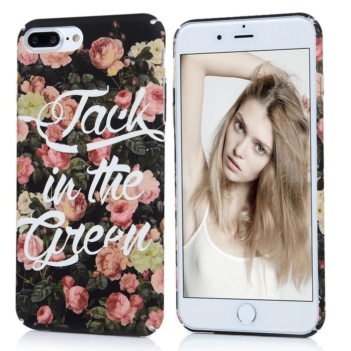 iPhone 7 Plus Case (5.5"), YOKIRIN Printed Fashion Full Matte Hard Touch Slim-Fit Flexible PC Texture Flower Coated... N10