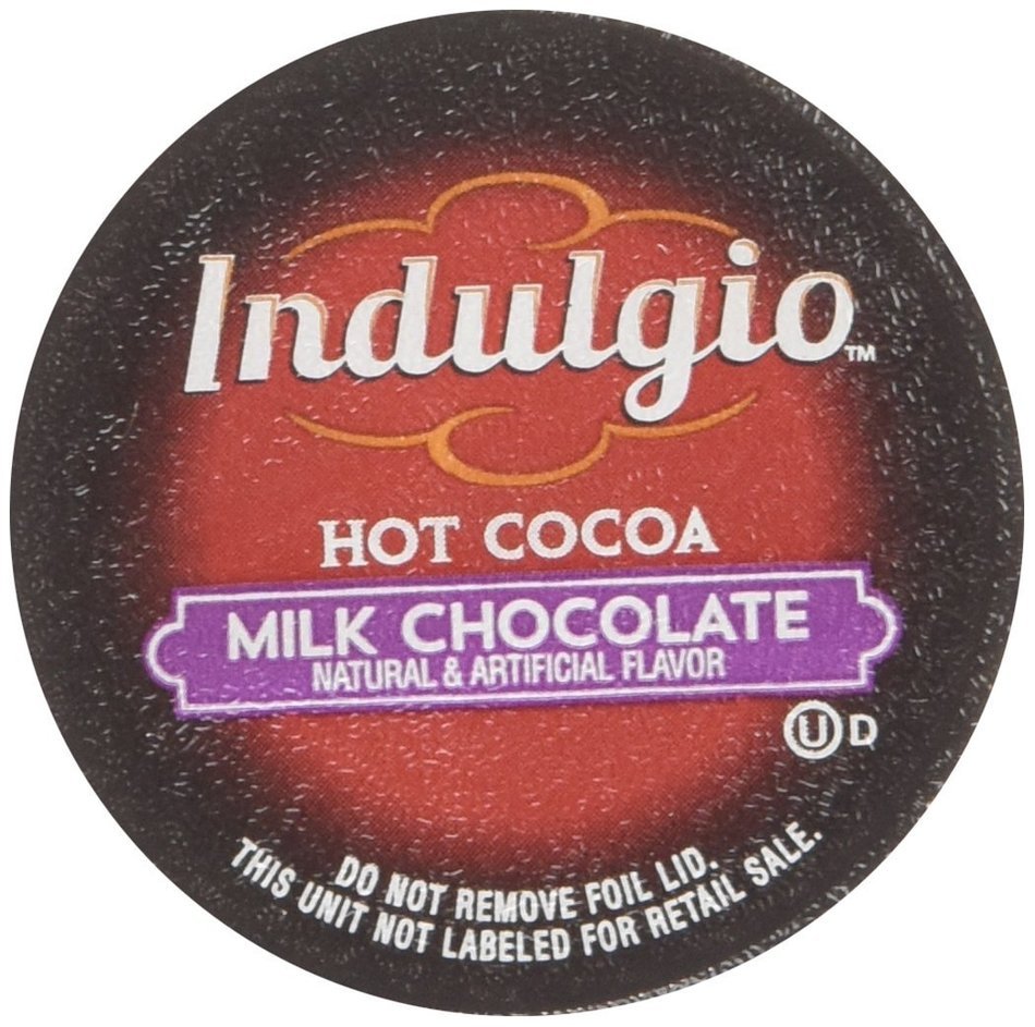 Indulgio Milk Chocolate Cocoa Single Serve for Keurig K-Cup Brewers, 24 Count N18
