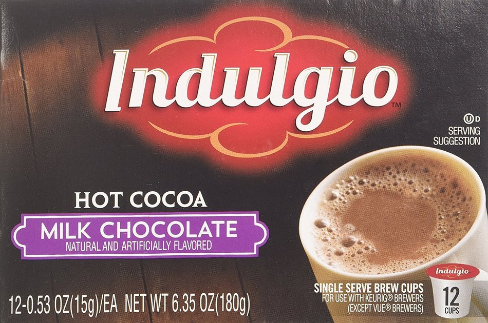 Indulgio Milk Chocolate Cocoa Single Serve for Keurig K-Cup Brewers, 24 Count N20