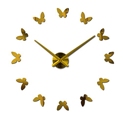EverTrust(TM) New diy Wall Clock 3d Acrylic Mirror Clocks Reloj De Pared Quartz Watch Horloge Home Living Room... N6