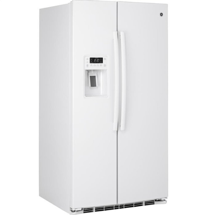 GE Profile PSE25KGHWW 36" Side-by-Side Refrigerator with 25.4 cu. ft. Capacity in White N7