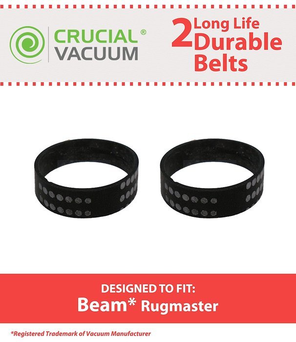 2 Durable Beam Rugmaster Belts Fit Beam Rugmaster, Butler, Serenity, Advocate & Imperial Vacuums, Compare to Part...