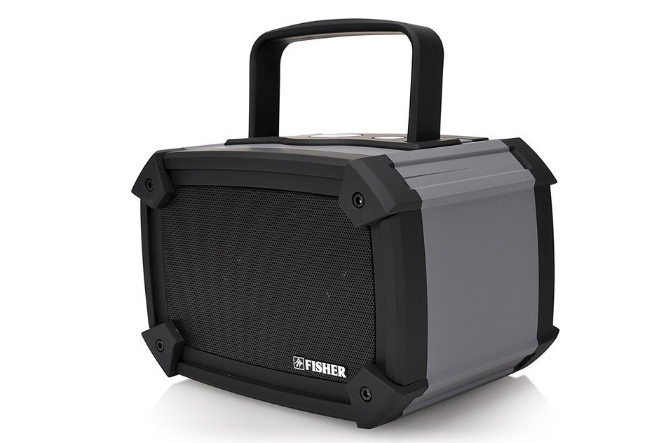 Fisher Waterproof Wireless Stereo Boombox, Bluetooth Enabled, Built-In Microphone, Shockproof and Dustproof Ultra-Portable... N6