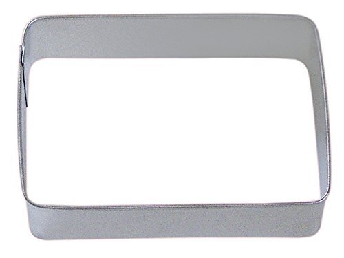 CybrTrayd RM-0879 R&M Rectangle 3.5" Cookie Cutter, Metallic