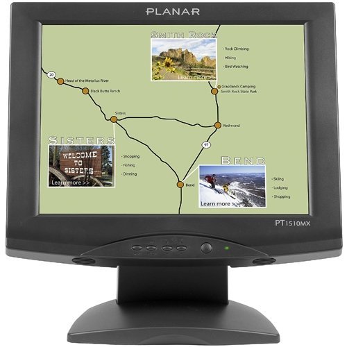 Planar Pt1510mx - Lcd Monitor - 15" - 1024 X 768 - 190 Cd/M2 - 500:1 - 8 Ms - Vga - Speakers...