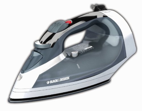 Black & Decker ICR05X Cord-Reel Steam Iron, Grey/White