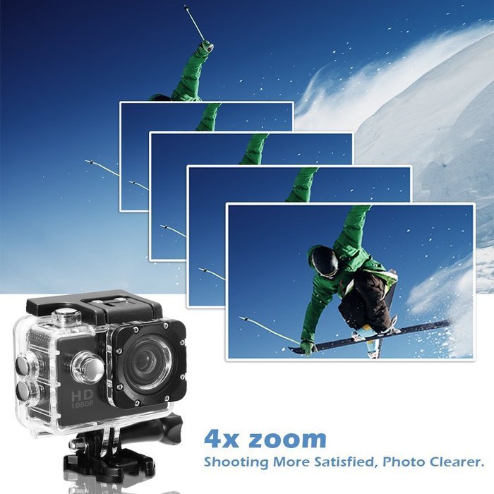 JNH Sunshiny1080P HD Sport DV Underwater 98ft Waterproof Action Video Camera N8