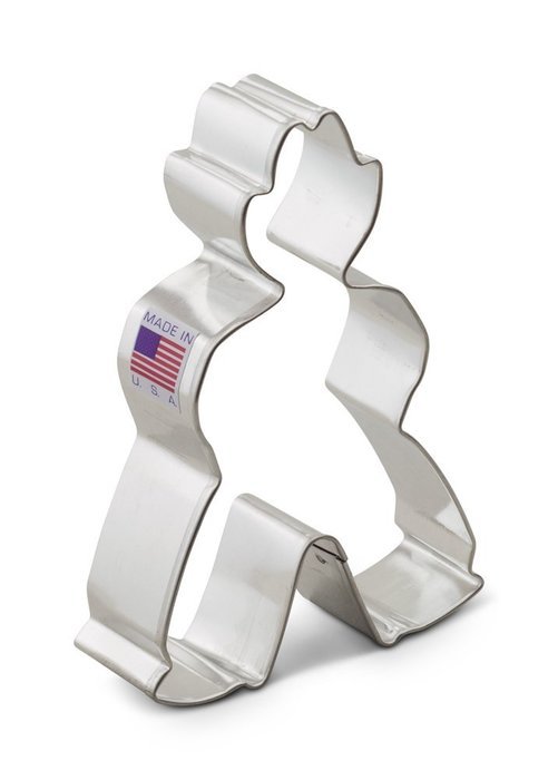 Ann Clark Cowboy Cookie Cutter - 4.25 Inches - Tin Plated Steel