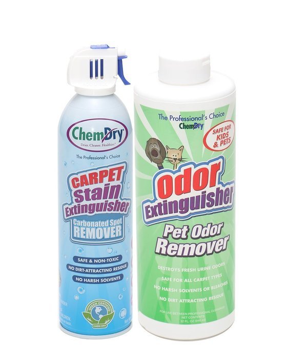 Chem-Dry's Carpet Stain Extinguisher Spot Remover + Pet Odor Extinguisher 2-Pack