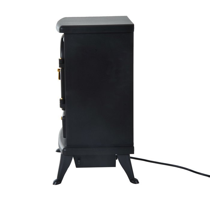 HomCom 17" 1500W Free Standing Electric Fireplace w/Timer and Remote - Black