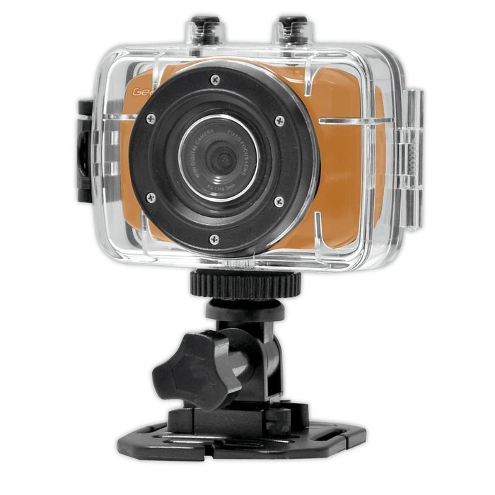 Sound Around GDV123OR Gear Pro HD Sport Action Camera, 720p Wide-Angle Camcorder with 2.0 Touch Screen SD Card... N2
