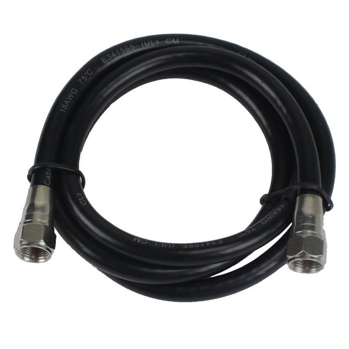 Perfect Vision 036012 50-Feet RG-6 Coaxial Cable with Ends, Black N2