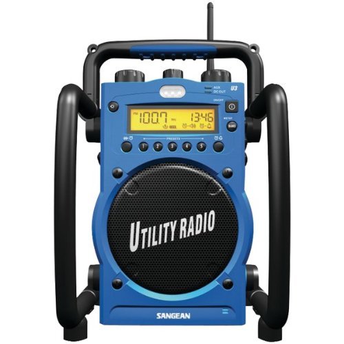 New SANGEAN U3R Digital AM/FM Water-Resistant Utility Radio with Alarm