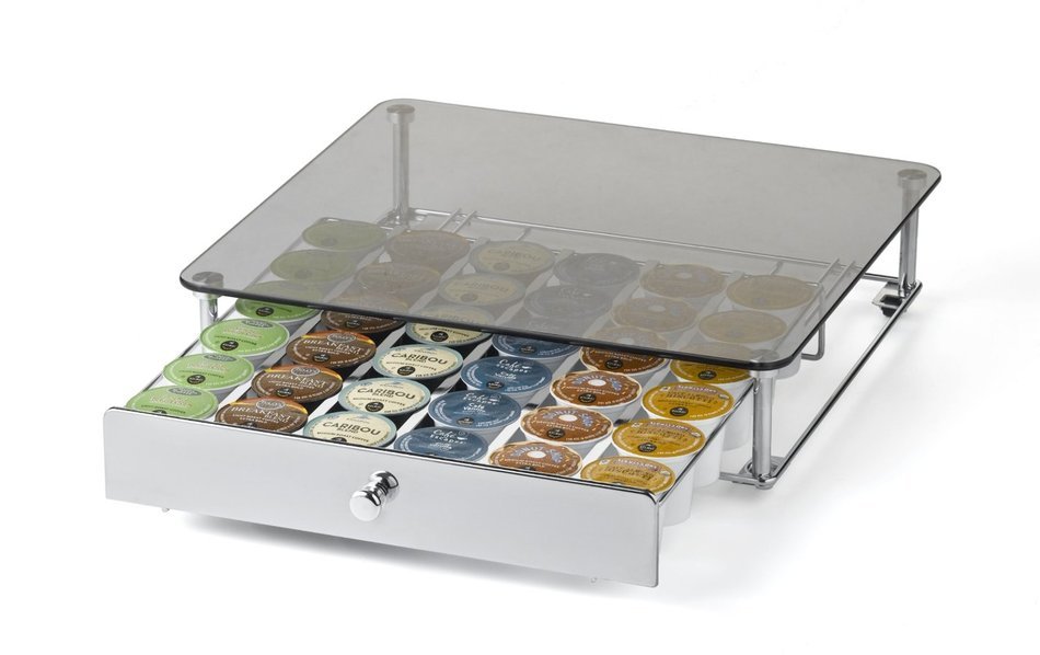 Nifty 6470 Keurig Brewed Glass Top K-Cup Rolling Drawer N4