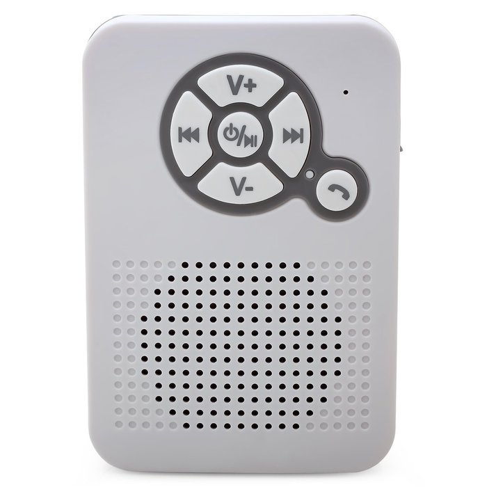 Aduro AquaSound WSP40 Waterproof Shower Bluetooth Portable Speaker with Stand and Suction Cup (Turquoise/White) N13