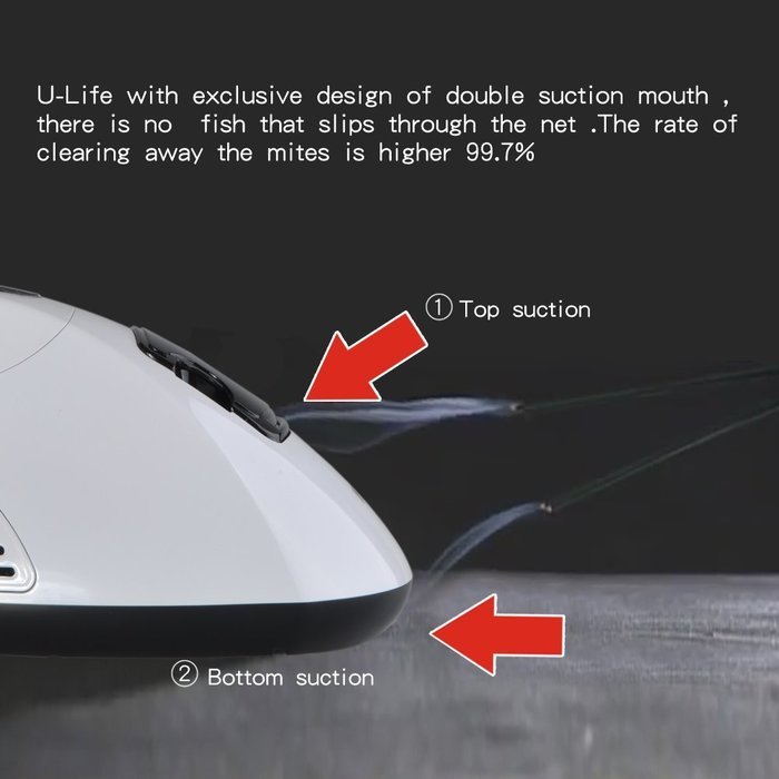 Handheld vacuum cleaner,Euleven 3005C UV Bed Vacuum Cleaner with Vibrating Single pad,White N5