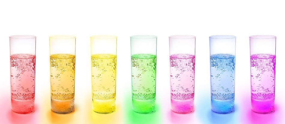 RioRand&reg; Glow Glass Waterproof Multi Color LED Light-Up Wine Cup - LED Cup Can Be Set to One of 6 Colors or to... N6