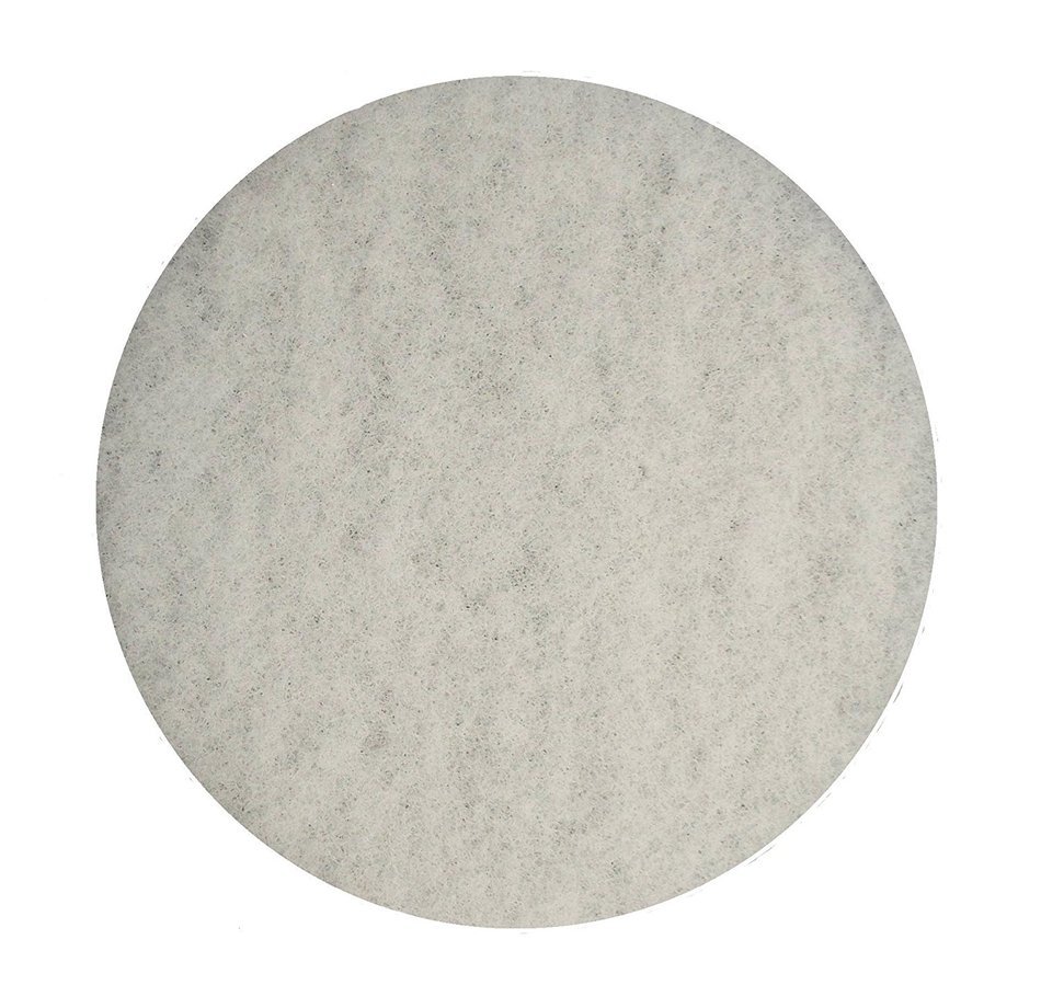 BISSELL BigGreen Commercial 437.051BG Polish Pad for BGEM9000 Easy Motion Floor Machine, 12", White