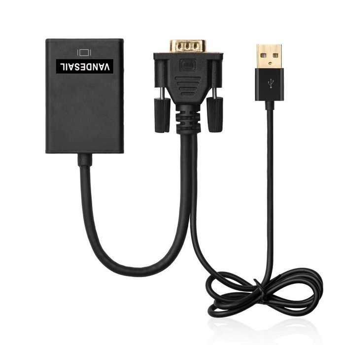 USB HDMI Adapter, VANDESAIL USB 3.0 to HDMI External Video Card Multi Monitor Adapter with Gold Plated for Windows... N21