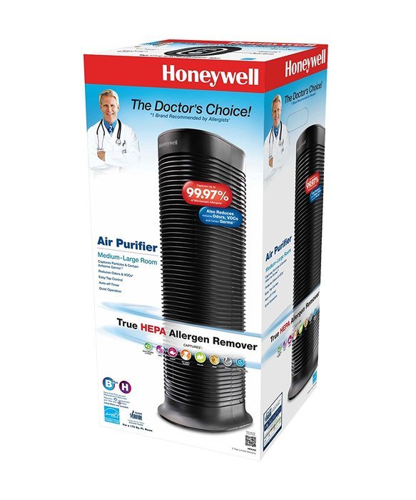 Honeywell HPA160 HEPA Tower Allergen Remover, 170 Sq Ft N2