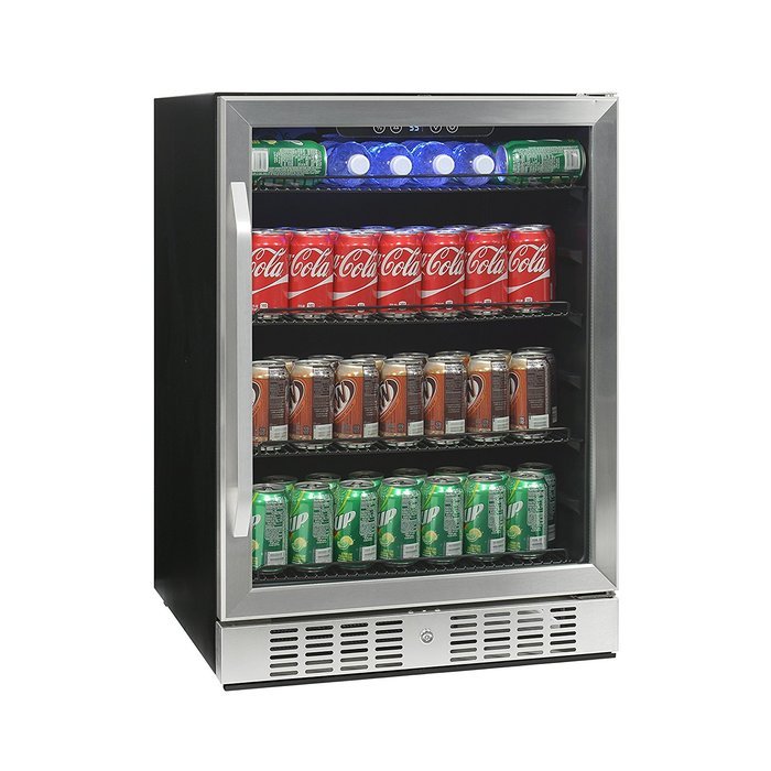 NewAir ABR-1770 177 Can Deluxe Beverage Cooler, Black/Stainless Steel N8
