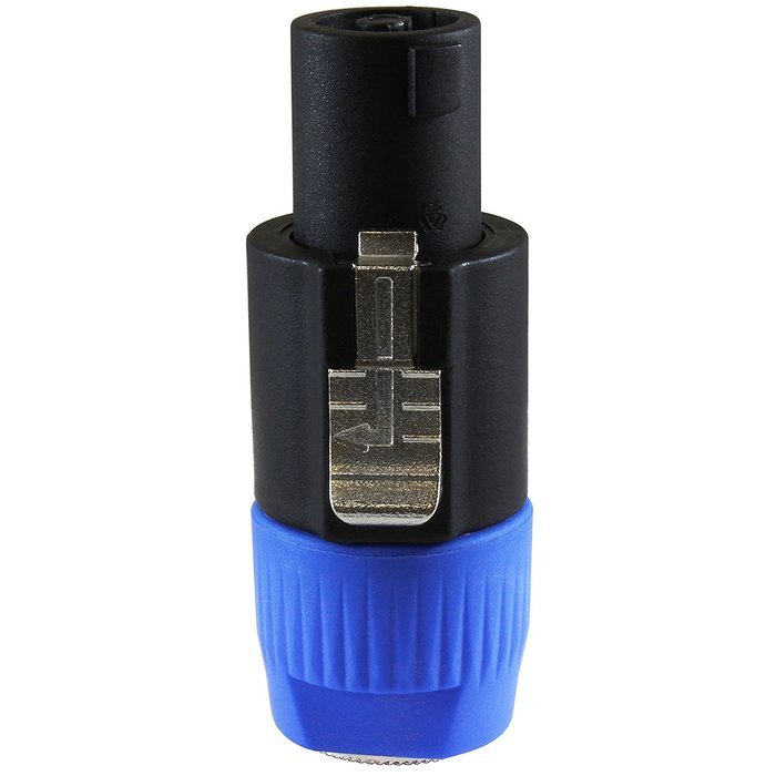 GLS Audio Speaker Plug Adapter 1/4" to Twist Lock 4 Pole & 2 Pole - Compatible with Neutrik Speakon NA4LJ, NA4LJX...