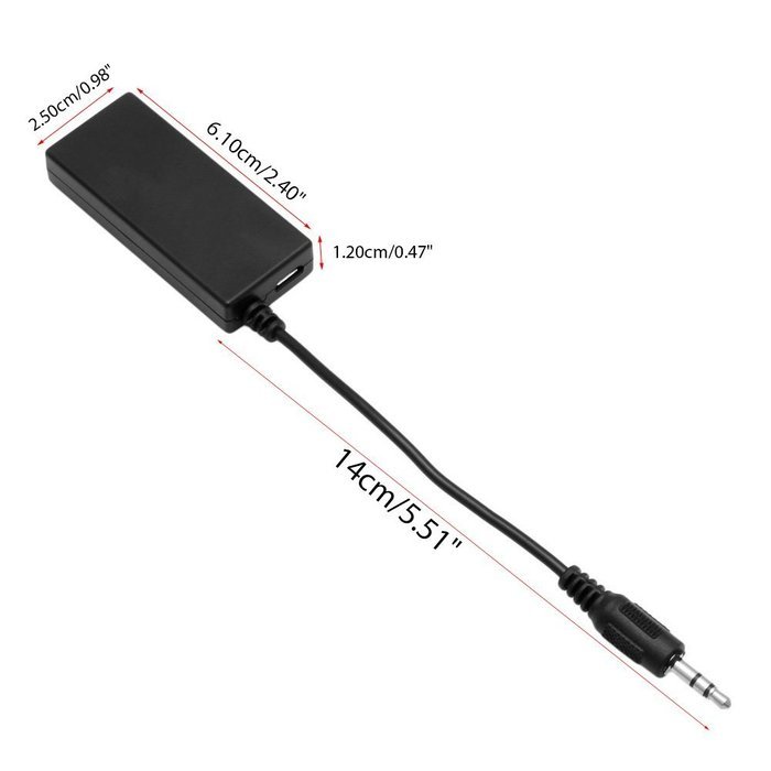 Delight eShop Wireless Bluetooth V3.0 Receiver Audio Adapter with Stereo Output for Sound System N4