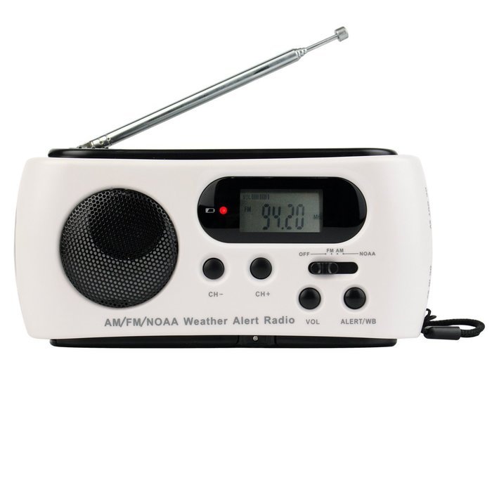 TIVDIO RD-612 Dynamo Emergency Solar Hand Crank FM/AM/NOAA Weather Alert Radio with Flashlight Smart Phone Charger... N4