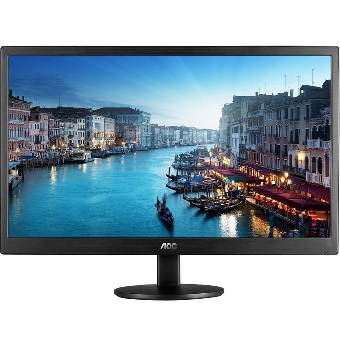 AOC 24" Full HD 1080p Slim LED LCD Monitor Widescreen Dual HDMI/VGA - E2470SWHE (Certified... N3