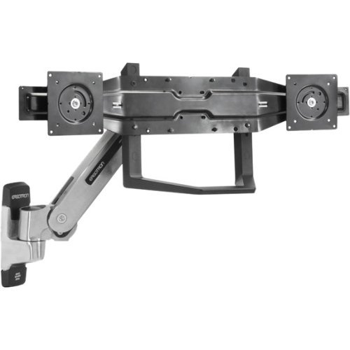 Ergotron 97-718-009 Dual Monitor & Handle Kit - Mounting kit ( handle, 2 mounting brackets... N2