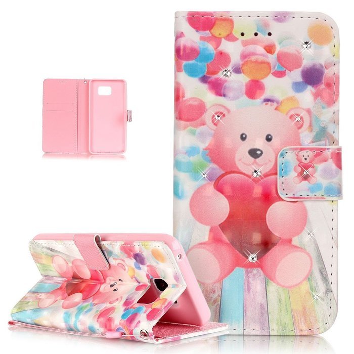 Galaxy Note 5 Case,Galaxy Note 5 Cover,ikasus Shiny Glitter Diamond Colorful Art Painting PU Leather Flip Wallet... N16