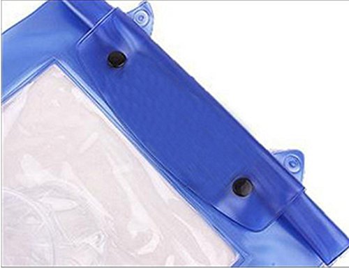 Luniquz DSLR SLR Camera Waterproof Bag Housing Case Pouch Cover for Canon Nikon -Blue