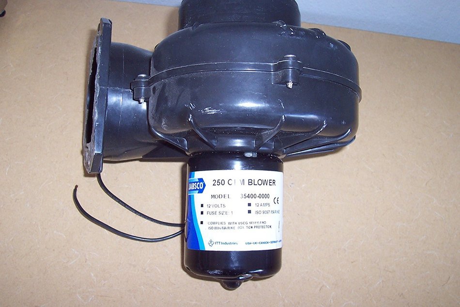 JABSCO 35400-0000 / Jabsco 4" 250 CFM Flangemount Blower - 12V N3