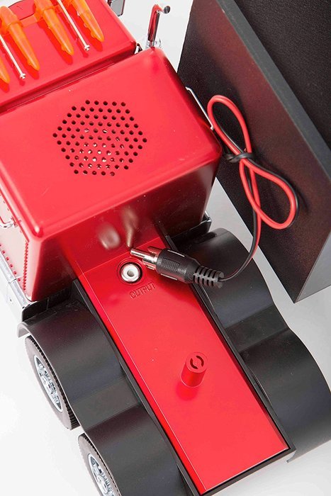 Sykik SP016BT RED 22" Long, Powerful Bluetooth Speaker with SD, USB, Headphone Jack, AUX in, Built-in Rechargeable... N10