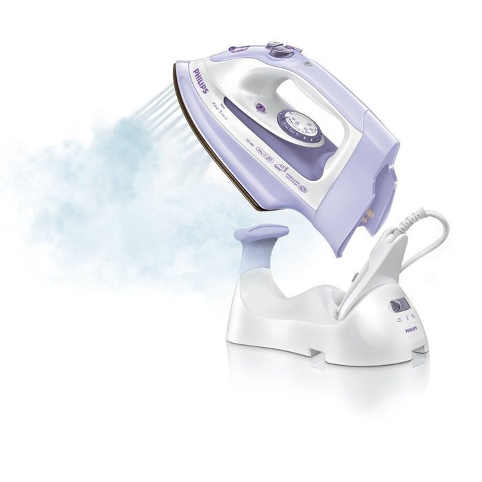 Philips GC4810/02 Azur FreeMotion Cordless Steam Iron - Pearl/ Lilac N6