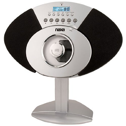 Naxa NX-430 Wall Mount Micro Shelf Radio MP3 CD Player w/ Alarm Clock (Discontinued by Manufacturer)