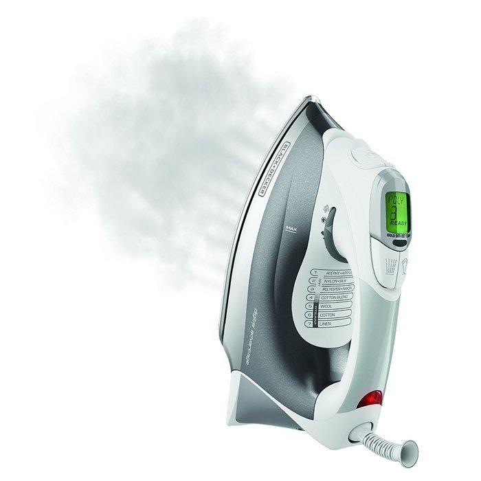 BLACK+DECKER D2030 Auto-Off Digital Advantage Iron, White N6