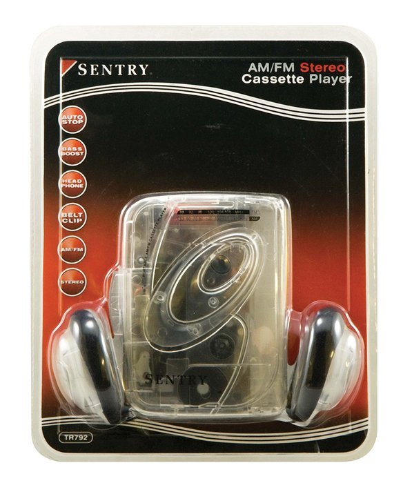 Sentry TR792 Transparent AM/FM Cassette Player N2