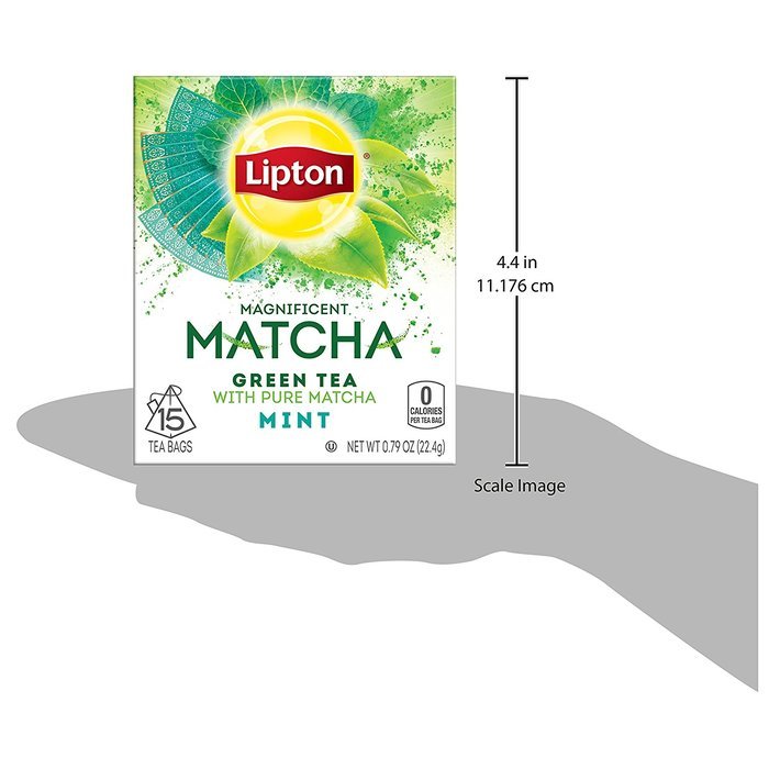 Lipton Green Tea Bags, Matcha Green Tea & Mint 15 ct (Pack of 4) N17