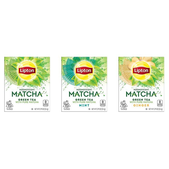 Lipton Green Tea Bags, Matcha Green Tea & Mint 15 ct (Pack of 4) N18