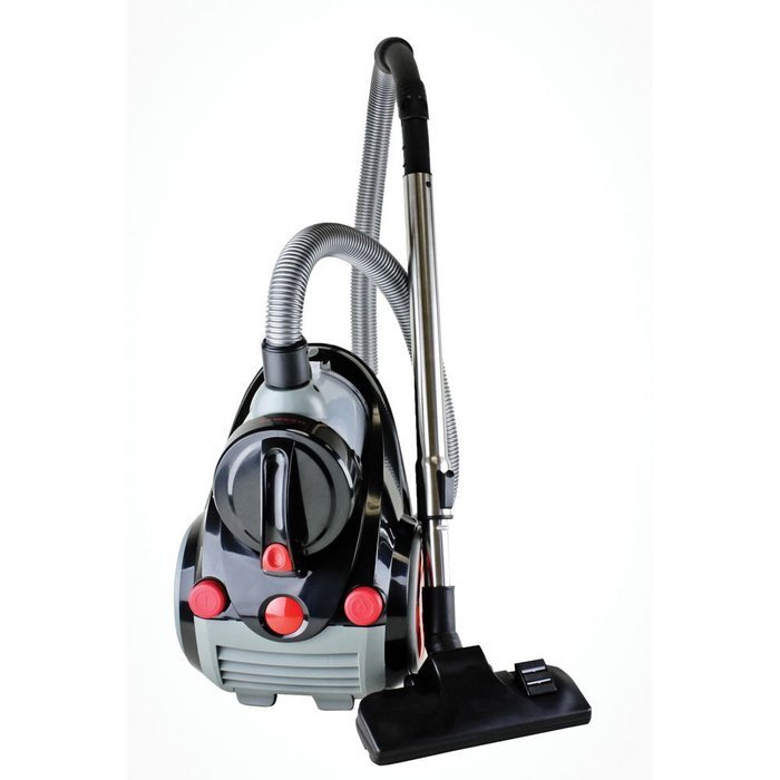 Ovente Cyclonic Bagless Vacuum with Automatic Cable Rewinder and 360 Hose Swivel Feature N3