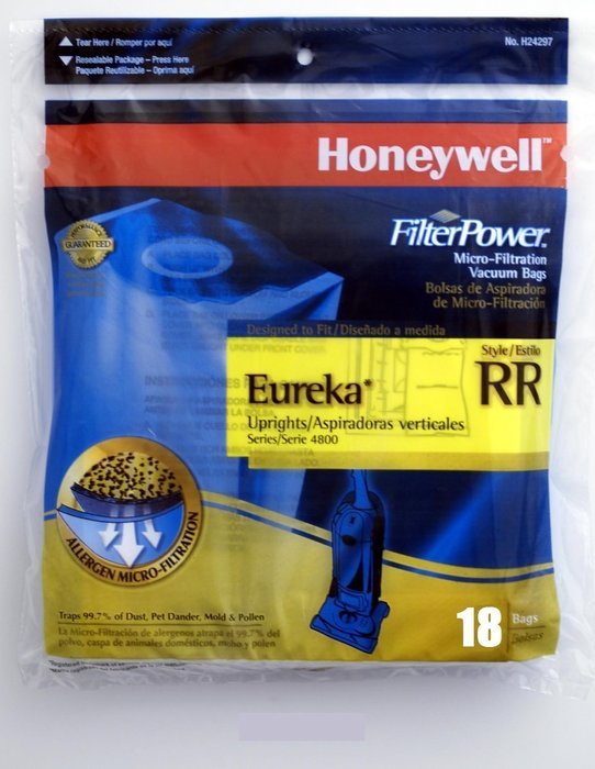 18 Honeywell H24297 Micro-Filtration Bags for Eureka 4800 Uprights