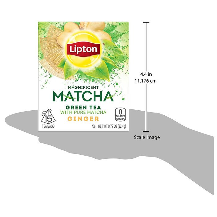 Lipton Green Tea Bags, Matcha Green Tea & Mint 15 ct (Pack of 4) N23