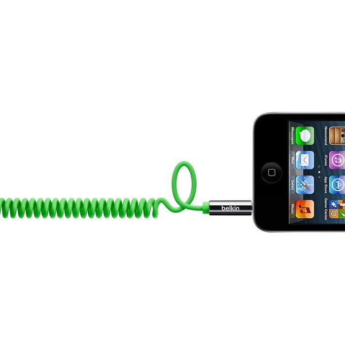 Belkin 6-Foot MIXIT Coiled Aux/Auxiliary Cable (Red) N10