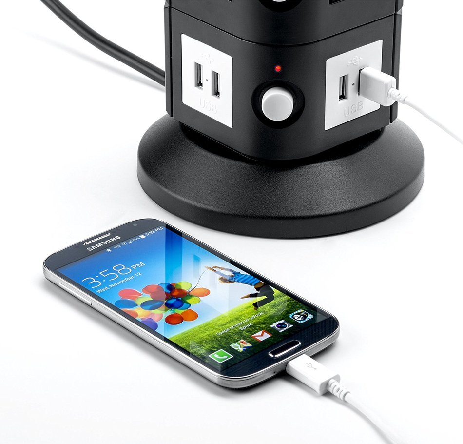 Yubi Power 40 Port Universal USB Family Charging Tower Station w/ Surge & Overload Protection for Iphone, Ipad... N2