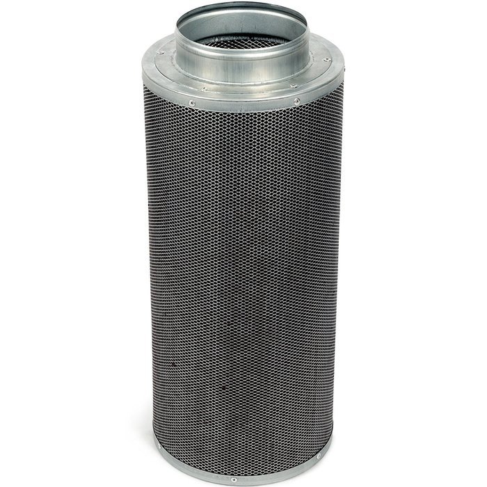 HydroKraken Carbon Charcoal In Line Air Scrubber Filter For Maximum Odor Control & Filter Cover (6 inch flange) N2