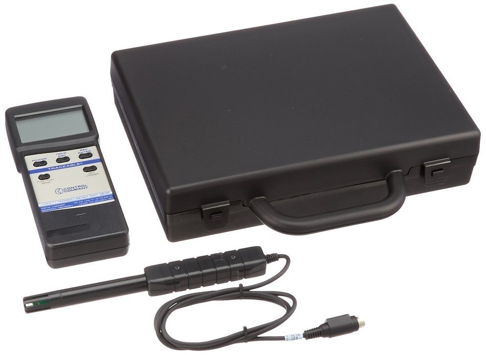 CONTROL COMPANY 4189 Traceable Humidity/Thermometer, 10.0 to 95.0% RH Range