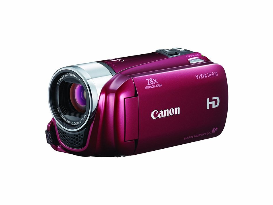 Canon VIXIA HF R20 Full HD Camcorder with 8GB Internal Flash Memory (Red) N7