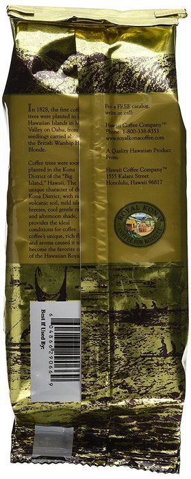 Hawaii Royal Kona Coffee 7 oz. Ground 100% Pure Kona Medium N2
